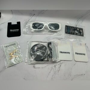 Hennessy Promo Bundle Sunglasses Pin Phone Wallets Laptop Cover NBA Wireless Cha